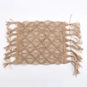 Macrame ตะกร้าแขวนต้นไม้ทำจากผ้าลินินและผ้าฝ้าย,ใหม่สำหรับในร่มกลางแจ้ง2022