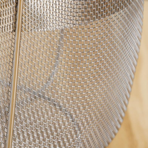 En gros Syh417 Filtre-panier en maille d'acier inoxydable pour cuiseur vapeur avec poignée et pieds en silicone, filtre multifonction pour casserole - Product Image 3