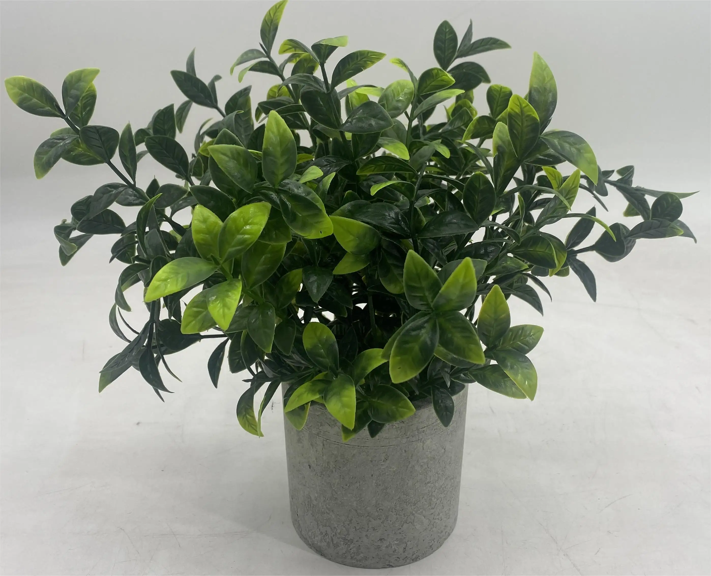 Plante artificielle en pot Real Touch en plastique fausses grandes feuilles de thé bonsaï pour la décoration intérieure de la maison