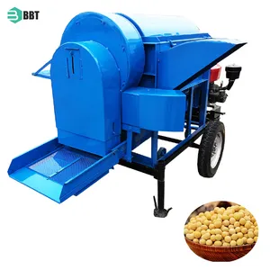 Debulhador de soja e arroz para uso agrícola fabricado na China/debulhador barato de grãos de milho com motor diesel