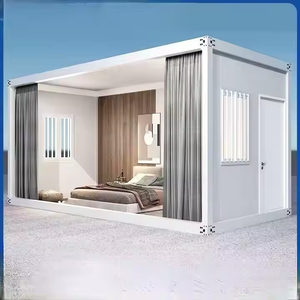 Hiện đại 20 ft phẳng gói Tiny nhà kính tường prefab Tiny văn phòng container nhà cho căn hộ khách sạn làm bánh sandwich panel thép - Product Image 3