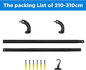 Thanh Treo Rèm 28 Đến 43 Inch Dành Cho Rèm Làm Tối Phòng Tối, Thanh Treo Rèm Có Thể Kéo Dài Cho Cửa Sổ - Product Image 4