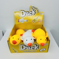 Entrepôt américain prêt à expédier : Lot de 24 canards géants souples de 36 cm, jouets animaux anti-stress à presser avec boîte, idéal pour les cadeaux