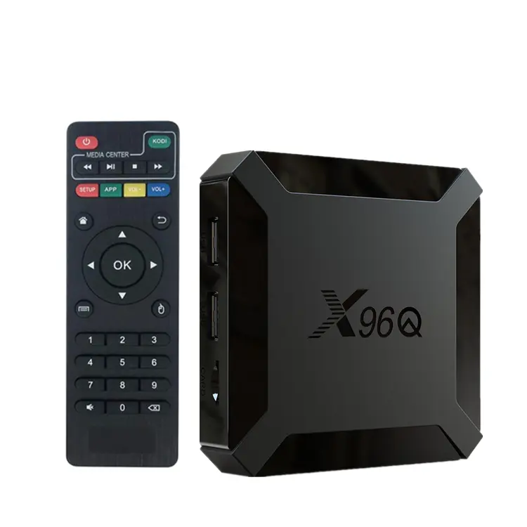 X96Q Android 10 Tv Box H313 Quad Core 2Gb 16Gb 2.4G Wifi Google Play 4K Smart android Box 10.0 Os Media Play Set Top Box X96