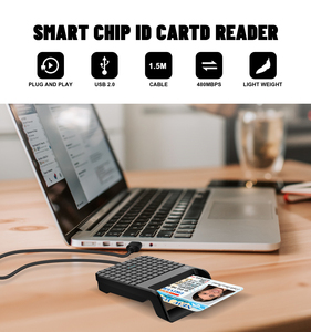 เครื่องอ่านบัตรสมาร์ทการ์ด ZOWEETEK EMV CAC USB รองรับมาตรฐาน ISO 7816 สำหรับอ่านและเขียนข้อมูลบัตร IC ID แบบพกพา ใช้ได้กับเครื่องเอทีเอ็ม ธนาคาร และบัตรเครดิต สำหรับการชำระเงิน - Product Image 3