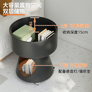 Tavolino Creativo a Forma di Cuccia per Gatti: Tavolino da Caffè Portatile con Ruote per Soggiorno, Divano o Camera da Letto - Product Image 3