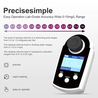 Réfractomètre numérique portable, détecteur de chlore total, analyseur multiparamètres pour la qualité de l'eau des piscines et des eaux usées