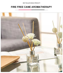 Ambientador aromático para decoración del hogar, lavanda, gardenia, aceite esencial natural, set de varillas aromáticas de 50 ml - Product Image 6