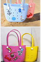 Sac de plage portable EVA grande capacité, imperméable, à ouverture supérieure, avec rangement ajouré, idéal pour l'été, l'automne, les voyages et la natation