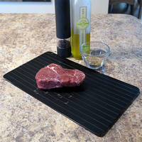 Plateau en aluminium à dégivrage super rapide pour viande et poisson congelés Plaque de décongélation en métal pour poulet et poisson