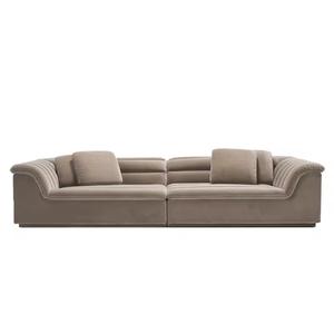 Divano Modulare Moderno Italiano Rivestimento in Velluto Lussuoso per Lobby di Hotel Villa Soggiorno - Product Image 5