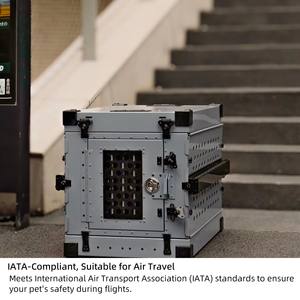 Ventes en gros de cages pliables <span class=keywords><strong>pour</strong></span> <span class=keywords><strong>animaux</strong></span> de compagnie en aluminium résistant aux chocs, de petite à grande taille, niches <span class=keywords><strong>pour</strong></span> chiens, caisses métalliques d'extérieur empilables <span class=keywords><strong>pour</strong></span> <span class=keywords><strong>animaux</strong></span> de compagnie - Product Image 3