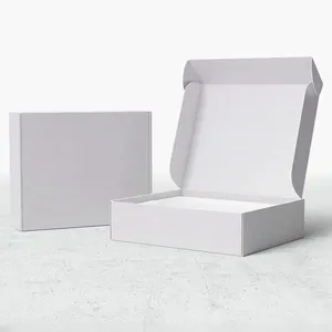 amazon shirt shipping boites de carton robuste corrugated cardboard paper 125,4x15,24x10,16 white rigid recycled box packaging