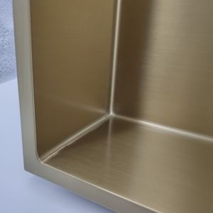 Miroir de salle de bain en acier inoxydable, intégré, noir, or, blanc, Nickel brossé, mur de salle de bains, <span class=keywords><strong>niche</strong></span> de <span class=keywords><strong>douche</strong></span> avec étagère - Product Image 4