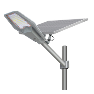 1200W <span class=keywords><strong>150W</strong></span> 200W 6500K Ip67 Lámparas de pared impermeables Baterí<span class=keywords><strong>a</strong></span> exterior Blanco cálido Panel solar dividido para exteriores Luz de calle para jardín - Product Image 1