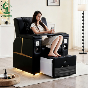 <span class=keywords><strong>Fauteuil</strong></span> de pédicure moderne et luxueux Jincheng, <span class=keywords><strong>noir</strong></span>, avec massage et bain de pieds électrique, réglable, mobilier de spa et de salon - Product Image 3