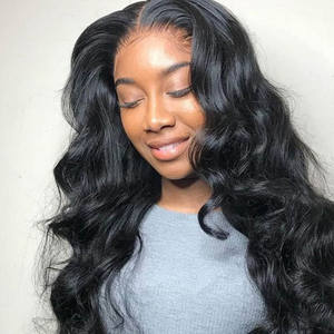 Pelucas de cabello humano ondulado, pelucas con cierre Frontal de encaje HD, proveedor de pelucas de cabello vietnamita virgen 100% para mujeres negras transparentes - Product Image 1