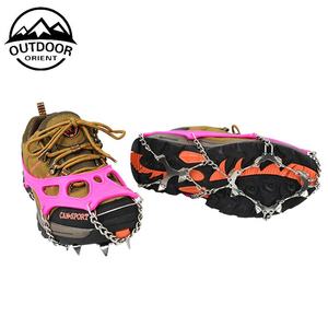 Scarponi da trekking per sport all'aria aperta accessori da campeggio scarpe sportive ramponi da arrampicata su neve in acciaio inossidabile antiscivolo all'ingrosso - Product Image 2