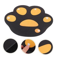 Tapis de souris de jeu extensible en forme de patte de chat en caoutchouc avec base en caoutchouc antidérapante, bords cousus, tapis de bureau pour jeux sur ordinateur