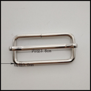 Hebilla de barra de acero inoxidable de 3,0 mm x 38 mm x 16 mm, duradera, para bolsos, ropa y zapatos - Product Image 3