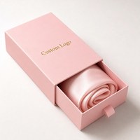 Boîte cadeau rigide coulissante en papier avec logo personnalisé, emballage de luxe carré pour foulards en soie, vente en gros OEM