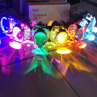 Haute Qualité APP RGB LED Devil Eye Projecteur Coloré Rénové Lumière 12V 24V Anneau Lumière Phare