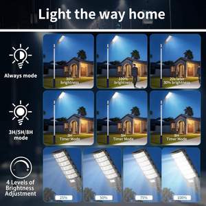 Farolas Solares con LED, Clasificación IP65, Sensor de Luz, Batería Incluida, Montaje en Pared para Jardín, Panel Solar y Luminaria - Product Image 5