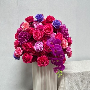 FC166 Bola de Flores Artificiales de Seda para Decoración de Mesa de Boda, Centro de Mesa, Decoración para Eventos, Bola de Flores Decorativa para Mesa - Product Image 1