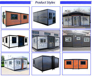 Casa Contenedor Prefabricada con Marco <span class=keywords><strong>de</strong></span> Acero y Puerta <span class=keywords><strong>de</strong></span> Aluminio con Doble Acristalamiento, Casas Prefabricadas Móviles para Obras <span class=keywords><strong>de</strong></span> Construcción - Product Image 4