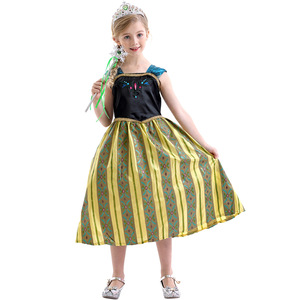 Robe de costume d'Halloween, robe Anna, robe de <span class=keywords><strong>la</strong></span> <span class=keywords><strong>Reine</strong></span> <span class=keywords><strong>des</strong></span> <span class=keywords><strong>Neiges</strong></span> 2, robe de princesse, cosplay, fête d'anniversaire, fête costumée - Product Image 1