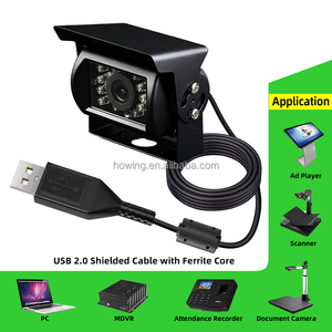 1080P HD không thấm nước Xem phía sau sao lưu máy ảnh với ai phát hiện điểm mù, tầm nhìn ban đêm và âm thanh, kết nối <span class=keywords><strong>USB</strong></span> cho xe hơi và <span class=keywords><strong>PC</strong></span> - Product Image 2