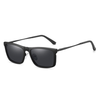 Lunettes de conduite polarisées anti-lumière bleue UV400 avec clip à ressort en métal rectangulaire Partagas pour hommes