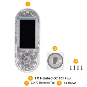 Module basse consommation <span class=keywords><strong>LILYGO</strong></span> T-Embed CC1101 PLUS ESP32-S3 1,9 pouce, émetteur-récepteur RF sub-1 GHz, carte de développement PN532 NFC RFID B - Product Image 3