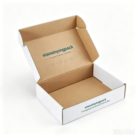 Cartone ondulato pieghevole imballaggio regalo scatola Kraft scatole di spedizione personalizzate con confezione Logo