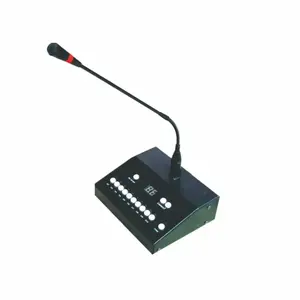 Analog PA Controls 160 Zone Paging Station With High Sensitivity Gooseneck Microphone