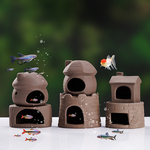 Adornos para Acuarios: Mini Maceta de Arcilla para Esconderse, Cría y Desovación de Peces como Peces Dorados, Pez Loro y Cíclidos - Product Image 3