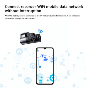 Grabadora inalámbrica oculta para coche <span class=keywords><strong>Full</strong></span> <span class=keywords><strong>HD</strong></span> Gran angular Barato Android IOS Wifi Dashcam Driver Cam 720P - Product Image 4