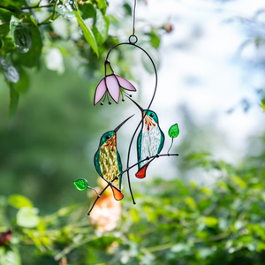 Tùy Chỉnh Nghệ Thuật Deco Hummingbird Suncatcher Kính Cửa Sổ Treo Pha Lê Trang Trí Và Ngày Của Mẹ Ý Tưởng Quà Tặng - Product Image 2