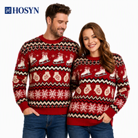 Pulls de Noël personnalisés pour couples, motif flocon de neige patin à glace, ensemble pour fête de Noël
