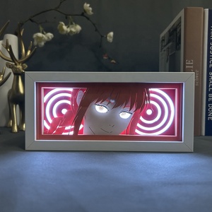 158 Designs Dragoned Goku - Marco de Madera con Corte Láser de Papel para Decoración de Habitaciones, Lámpara de Noche LED con Luz Ambiental - Product Image 2
