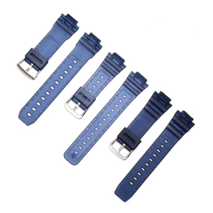 Bracelet de montre en silicone coloré de 16 mm pour la plongée sportive, bracelet de remplacement pour les séries <span class=keywords><strong>Casio</strong></span> 9052 <span class=keywords><strong>5600</strong></span> 6900 - Product Image 5