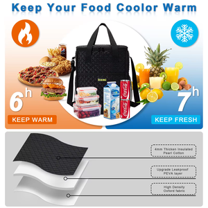 Rượu Túi lạnh 4 chai Ice Cooler Bag cách điện bia tàu sân bay lớn lớn freezable lon hộp mát cho bữa ăn tối Dã Ngoại - Product Image 3