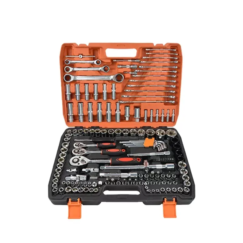 Factory price Heavy Duty Hand Tools Portable Standard Edition Universal Auto Car Repair Kit Socket Wrench Set