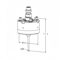 Sonde tactile de précision EDM compatible Erowa, capteur de précision 0,002 mm, détecteur d'objet en acier inoxydable pour CNC/EDM 3A-300005