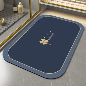 Tapis de bain ovale en terre de diatomée Jiao Zhi Yuan, antidérapant, design minimaliste, pour salle de bain, usage commercial - Product Image 3