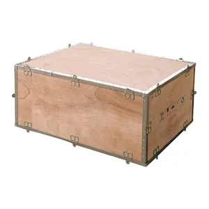 China Supply Foldable Wooden Shipping Boxes Guangdong Wooden Packing Box Custom Plywood Fumigation-free Nailless Plywood Box