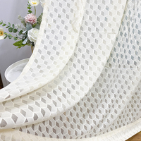 Panneaux de fleurs rayés soleil hôtel top readymade roll net stock voile fenêtres rideaux en or transparent pour fête