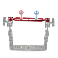 Bras articulé double en alliage d'aluminium pour la photographie sous-marine, compatible avec GoPro 13, Insta360 X4 X5, OSMO 360 et autres caméras d'action sous-marines