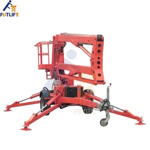 Sollevamento della piattaforma di lavoro aereo di un uomo utilizzato sollevatore del braccio con tracciamento a ragno articolato - Product Image 5