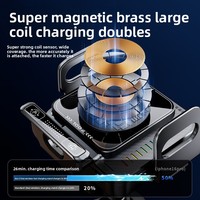 Support pliable innovant rotatif à 9 degrés avec câble de charge rapide et support de téléphone intégrant la charge sans fil